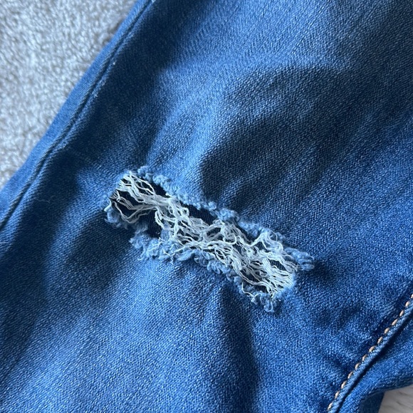 Aeropostale Jeans Skinny Ripped Distressed Blue Denim Size 00 - Picture 5 of 5